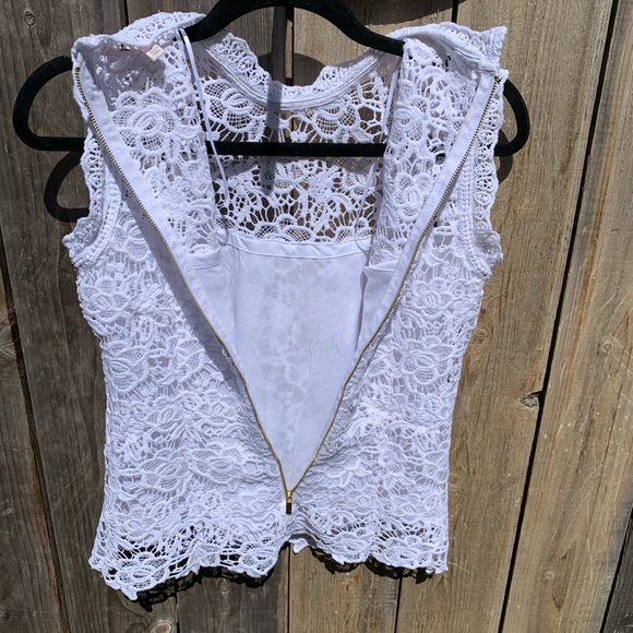 Nanette Leopore Sleeveless Lace Top - Picture 6 of 6